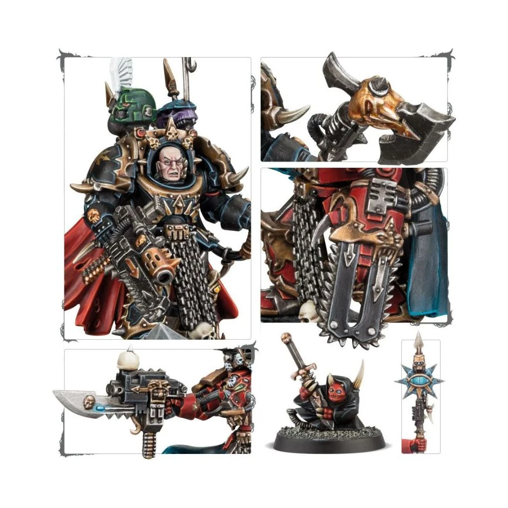 Games Workshop Chaos Space Marines: Chaos Lord / Sorcerer En Armure Terminator 6 Games Workshop Chaos Space Marines: Chaos Lord / Sorcerer En Armure Terminator – Image 4