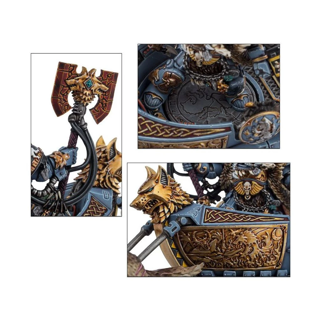 Games Workshop Space Wolves: Logan Grimnar Sur Stormrider 6 Games Workshop Space Wolves: Logan Grimnar Sur Stormrider – Image 4