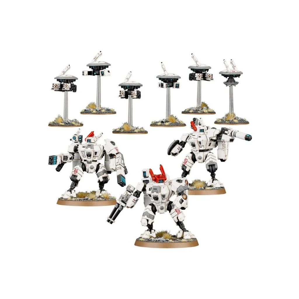 Games Workshop T'au Empire: XV8 Crisis Battlesuit Team 3 Games Workshop T'au Empire: XV8 Crisis Battlesuit Team